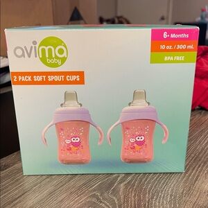 Pink Soft Spout Cups - 2 Pack